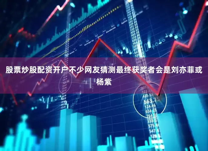 股票炒股配资开户不少网友猜测最终获奖者会是刘亦菲或杨紫
